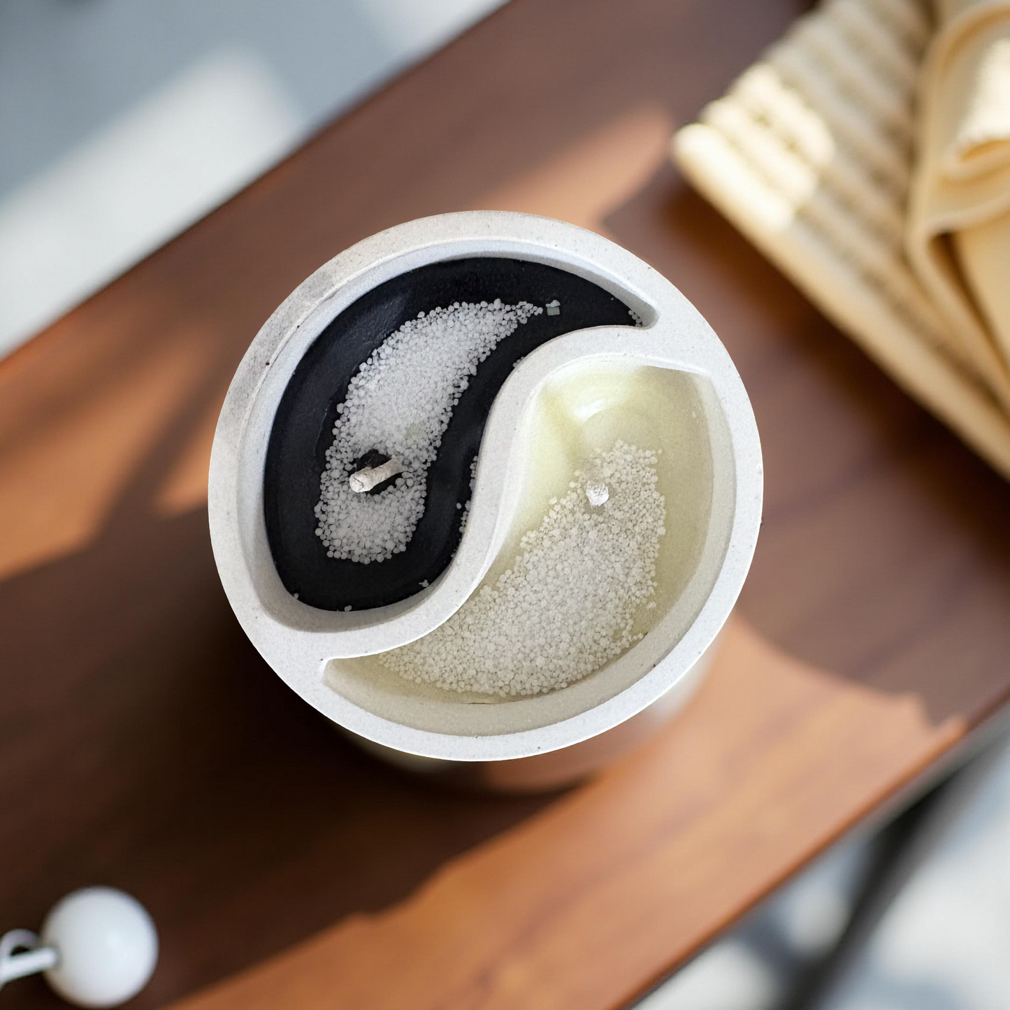 Dual Harmony – Concrete Yin Yang Candle | Archaic