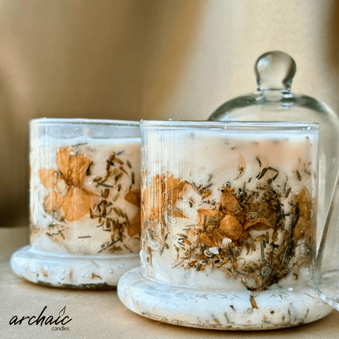 Glass Bell Jar Lavender | Violet Hush | Soy Wax |