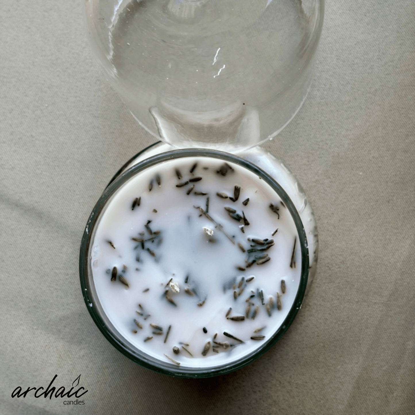 Glass Bell Jar Lavender | Violet Hush | Soy Wax |