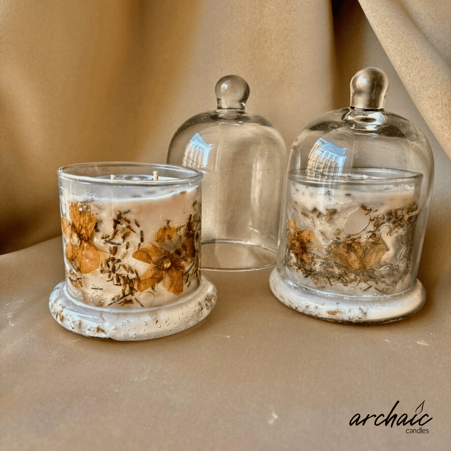 Glass Bell Jar Lavender | Violet Hush | Soy Wax |