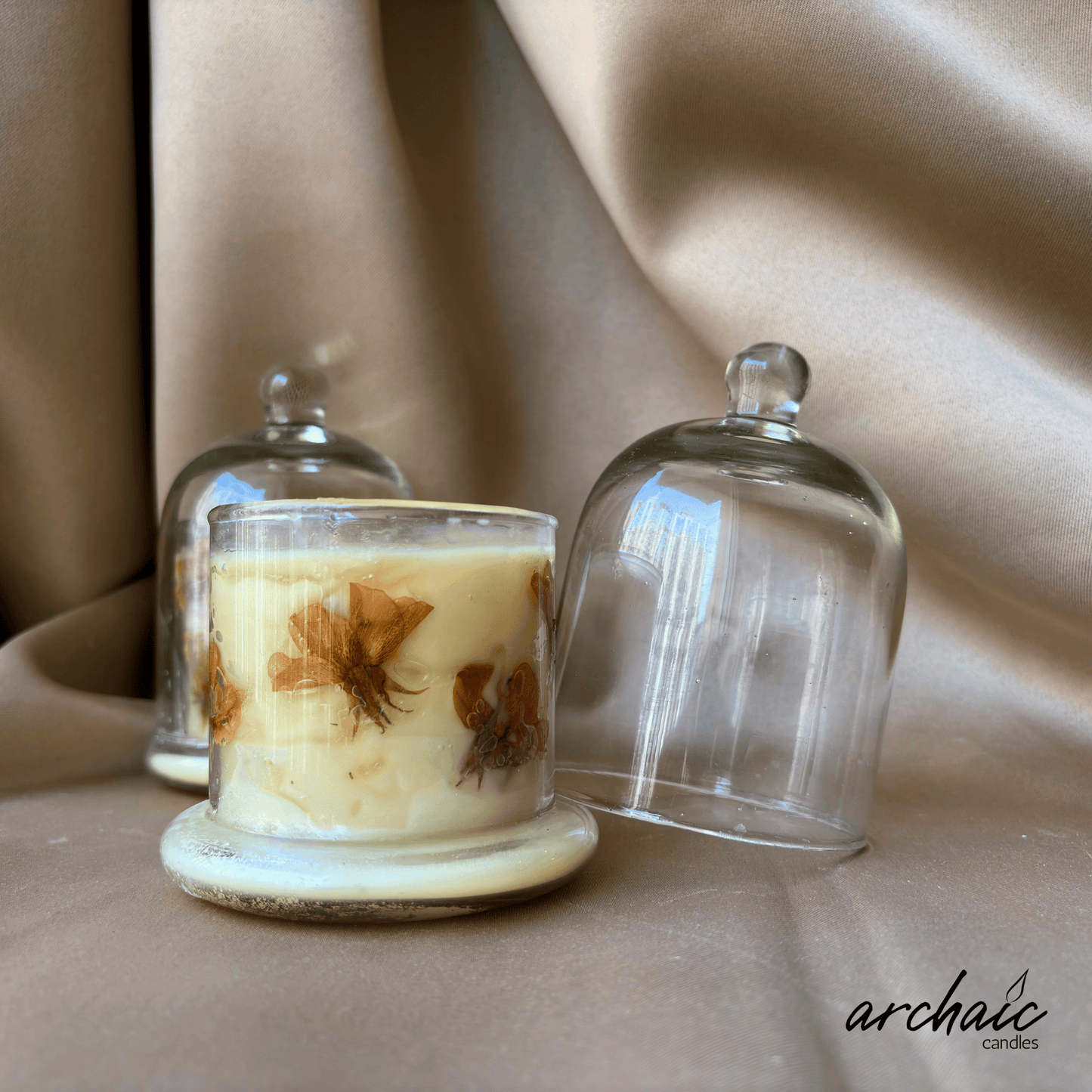Glass Bell Jar Candle Berry Blast | Sunlit Blush| Soy Wax |