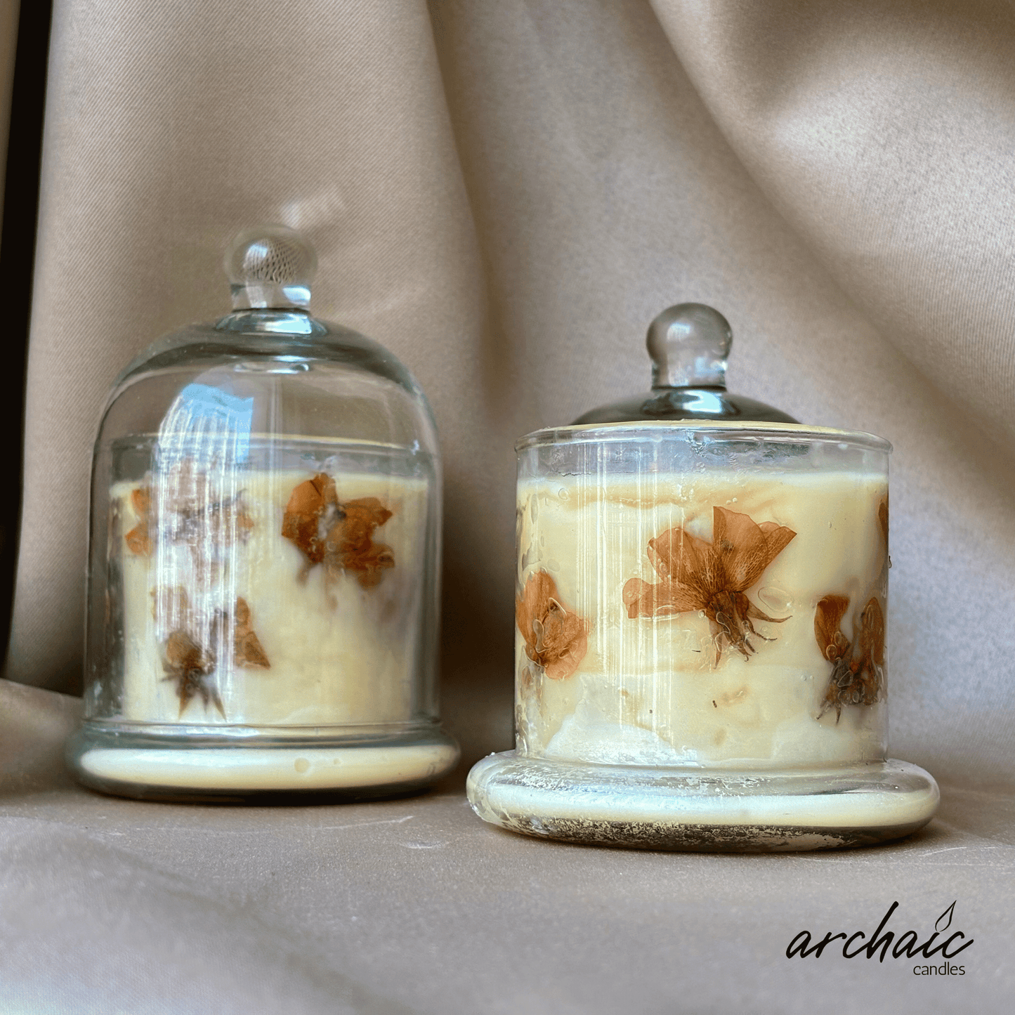 Glass Bell Jar Candle Berry Blast | Sunlit Blush| Soy Wax |