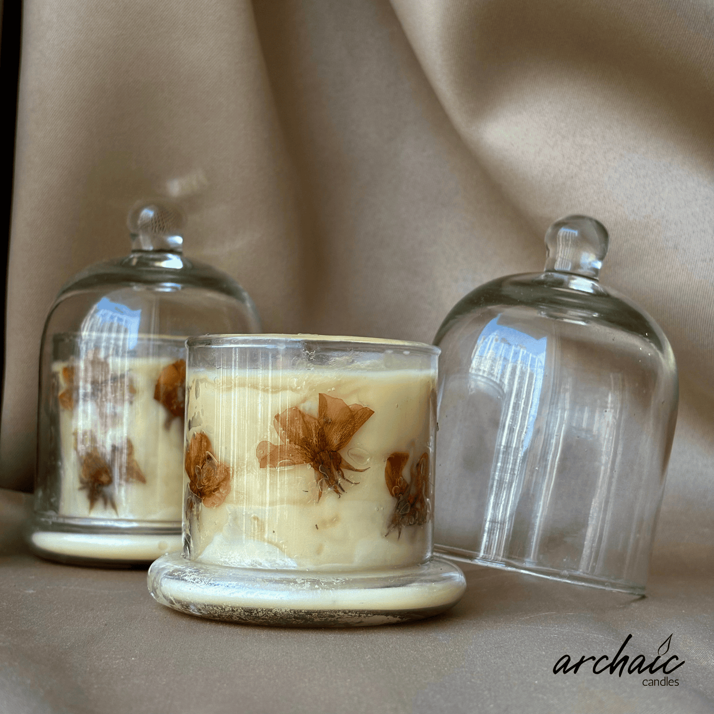 Glass Bell Jar Candle Berry Blast | Sunlit Blush| Soy Wax |