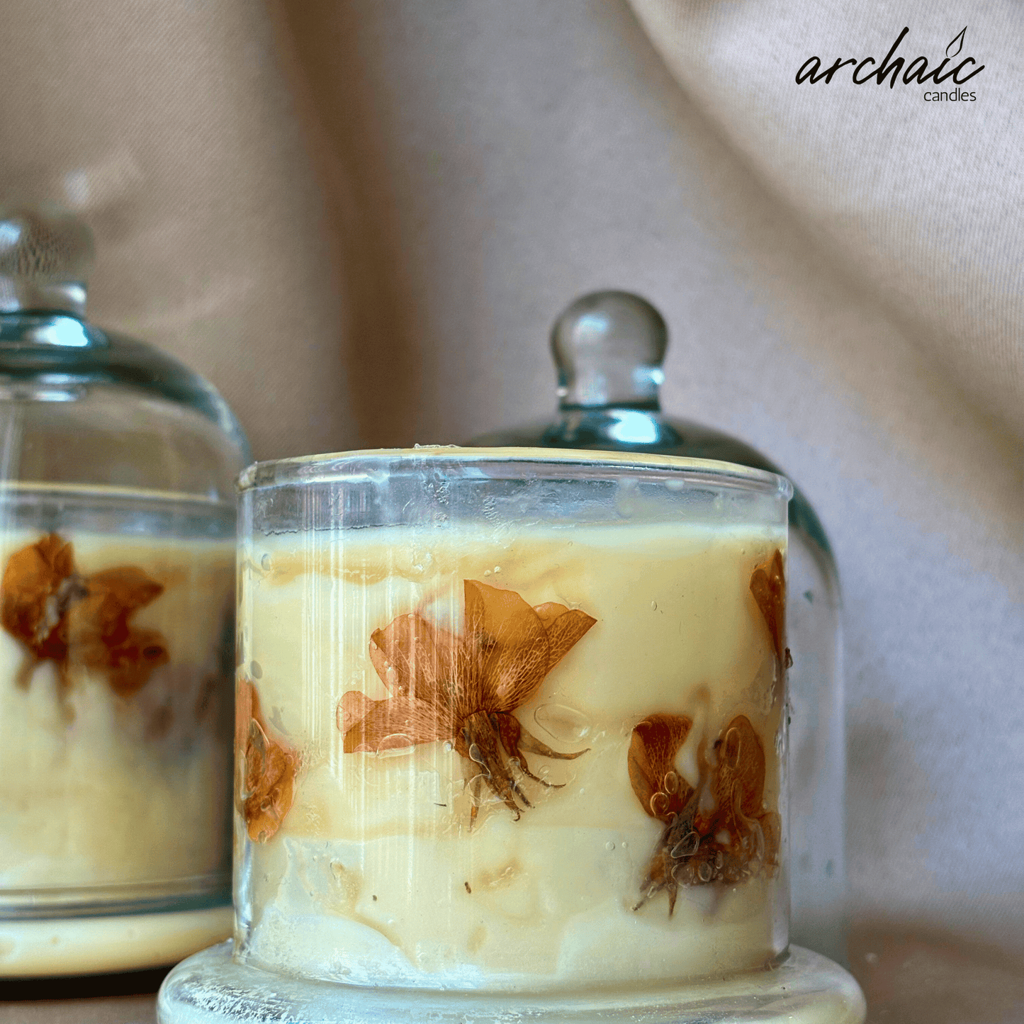 Glass Bell Jar Candle Berry Blast | Sunlit Blush| Soy Wax |