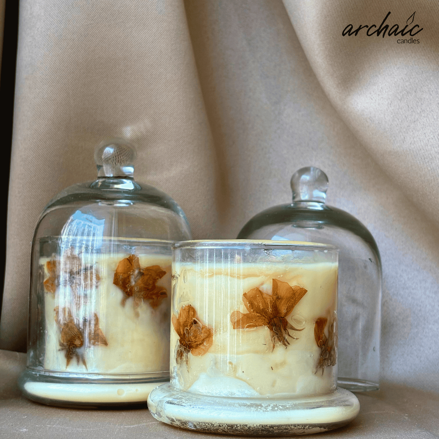 Glass Bell Jar Candle Berry Blast | Sunlit Blush| Soy Wax |