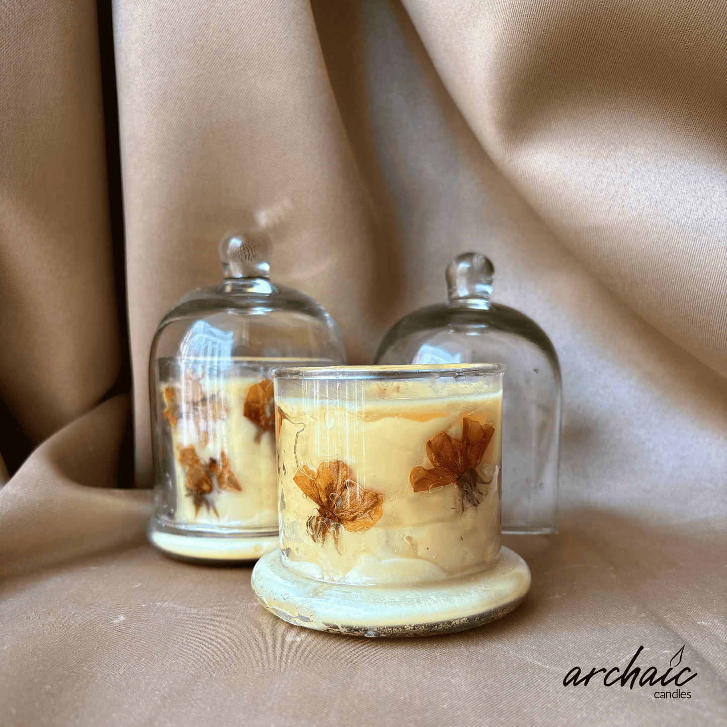 Glass Bell Jar Candle Berry Blast | Sunlit Blush| Soy Wax |