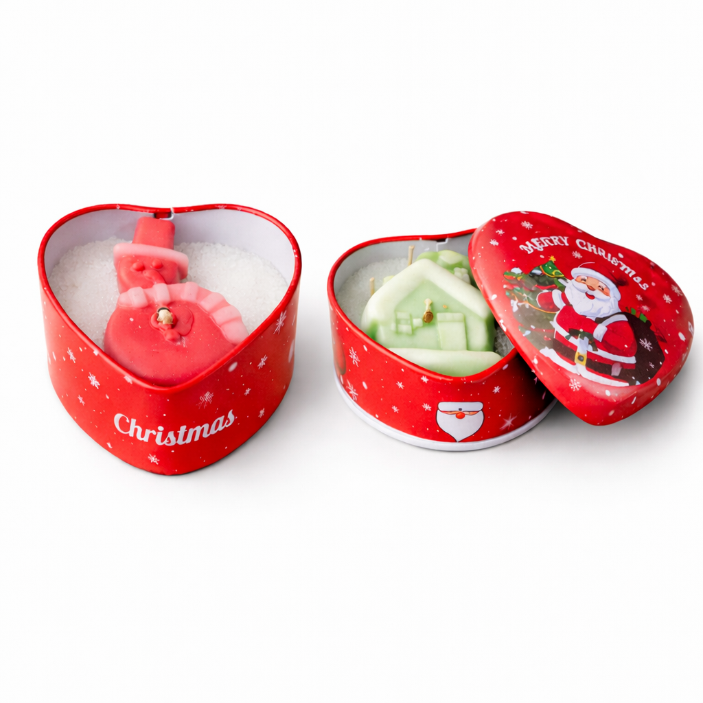 Heartfelt Christmas – Heart Tin Soy Wax Candle | Archaic