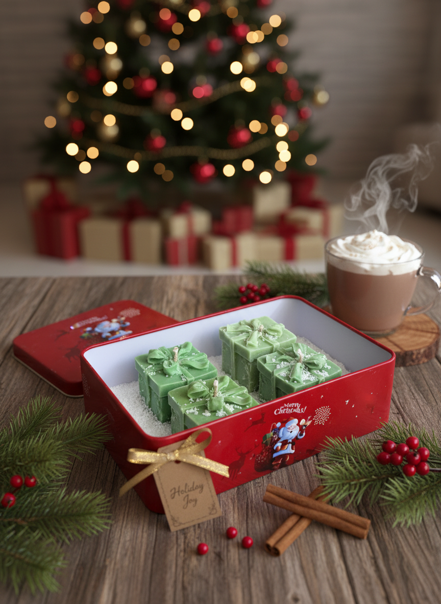 Yuletide Box – Christmas Large Tin Soy Wax Candle | Archaic