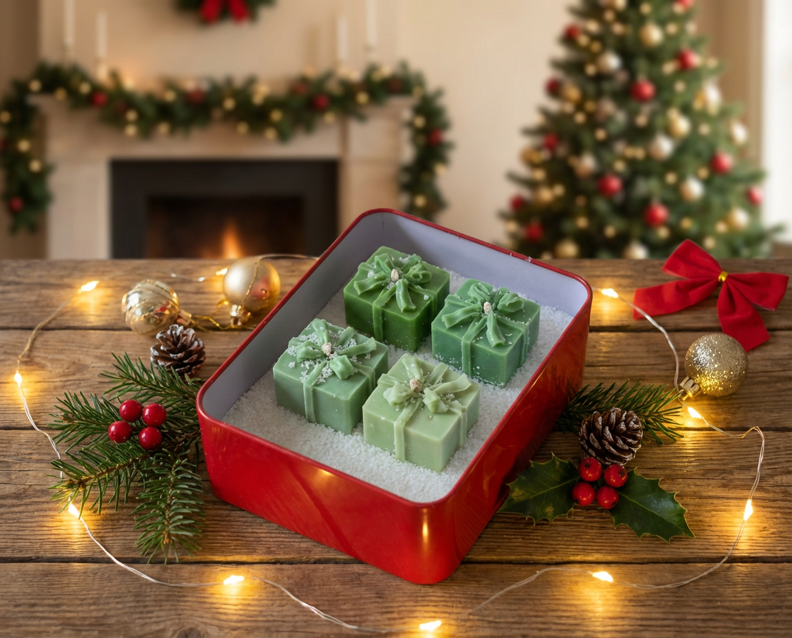 Yuletide Box – Christmas Large Tin Soy Wax Candle | Archaic