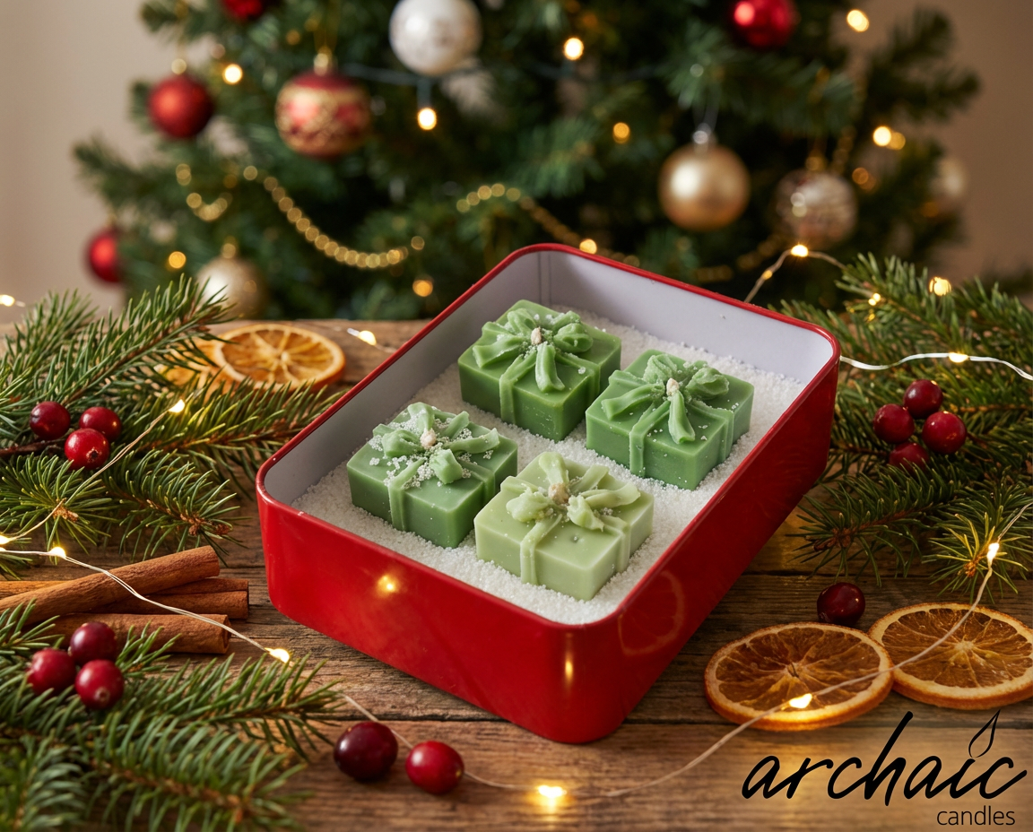 Yuletide Box – Christmas Large Tin Soy Wax Candle | Archaic