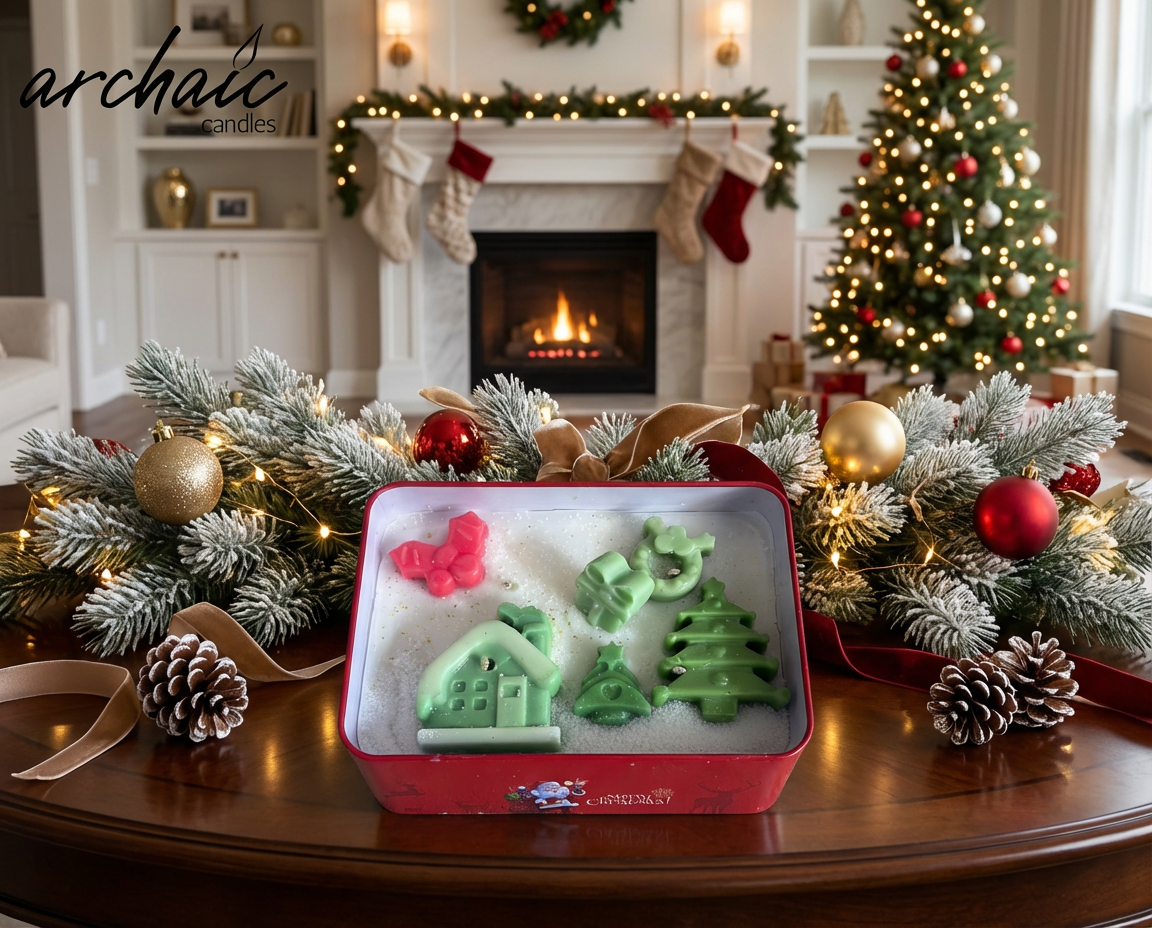 Yuletide Box – Christmas Large Tin Soy Wax Candle | Archaic