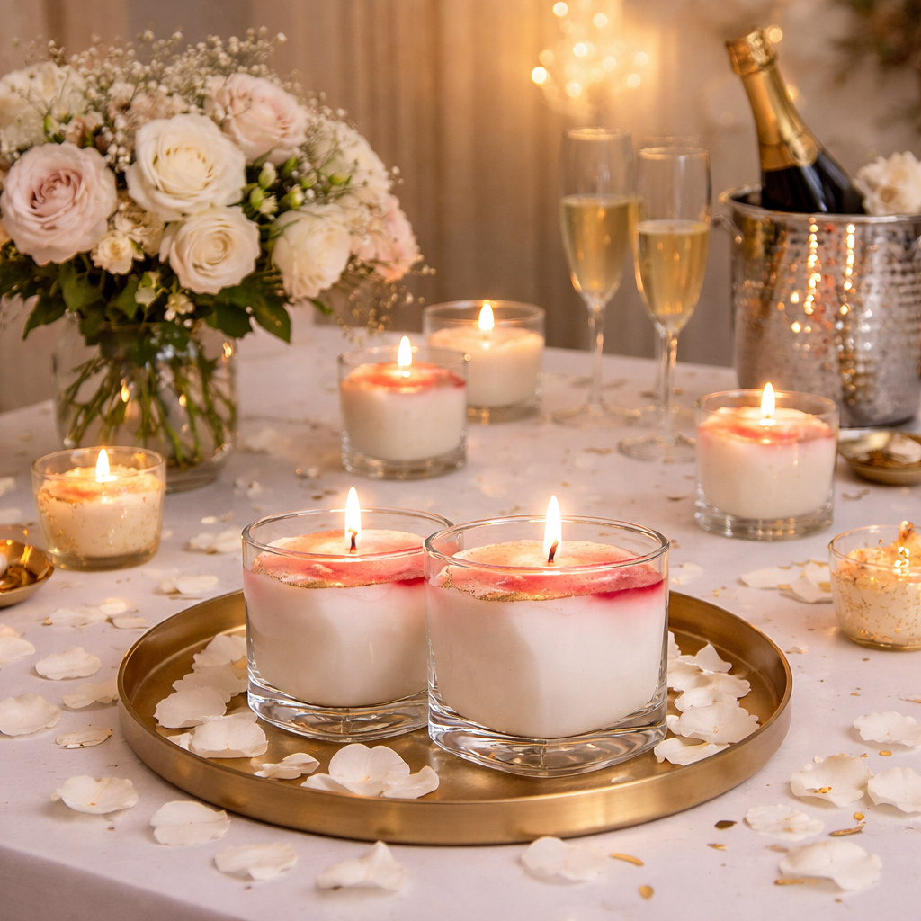 Crimson Veil – Wabi-Sabi Tumbler Pure Soy Wax Candle | Archaic